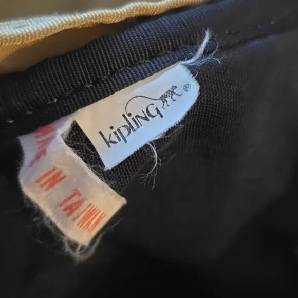 Vintage Kipling Mini Backpack | Y2K Black Crinkled Nylon (NO MONKEY KEYCHAIN) - Picture 14 of 14